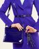 Пальто с асимметричным лацканом, фиолетовое www.EkaterinaSmolina.ru