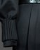 Пальто с необычным рукавом и декоративными манжетами, черного цвета. www.EkaterinaSmolina.ru