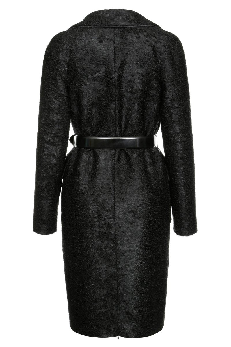 Пальто с отстегивающимся капюшоном, цвет черный