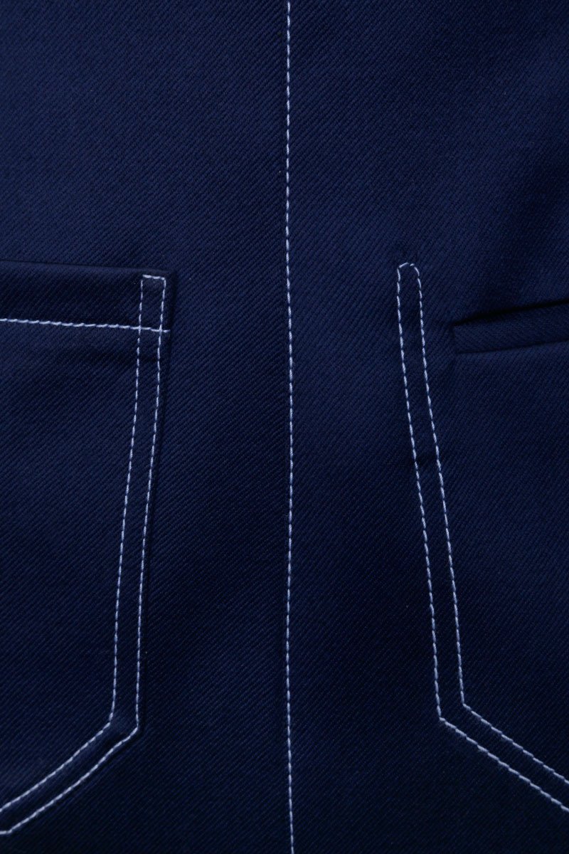 Пальто из комбинированной ткани