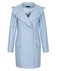 Пальто светло-голубого цвета с капюшоном www.EkaterinaSmolina.ru