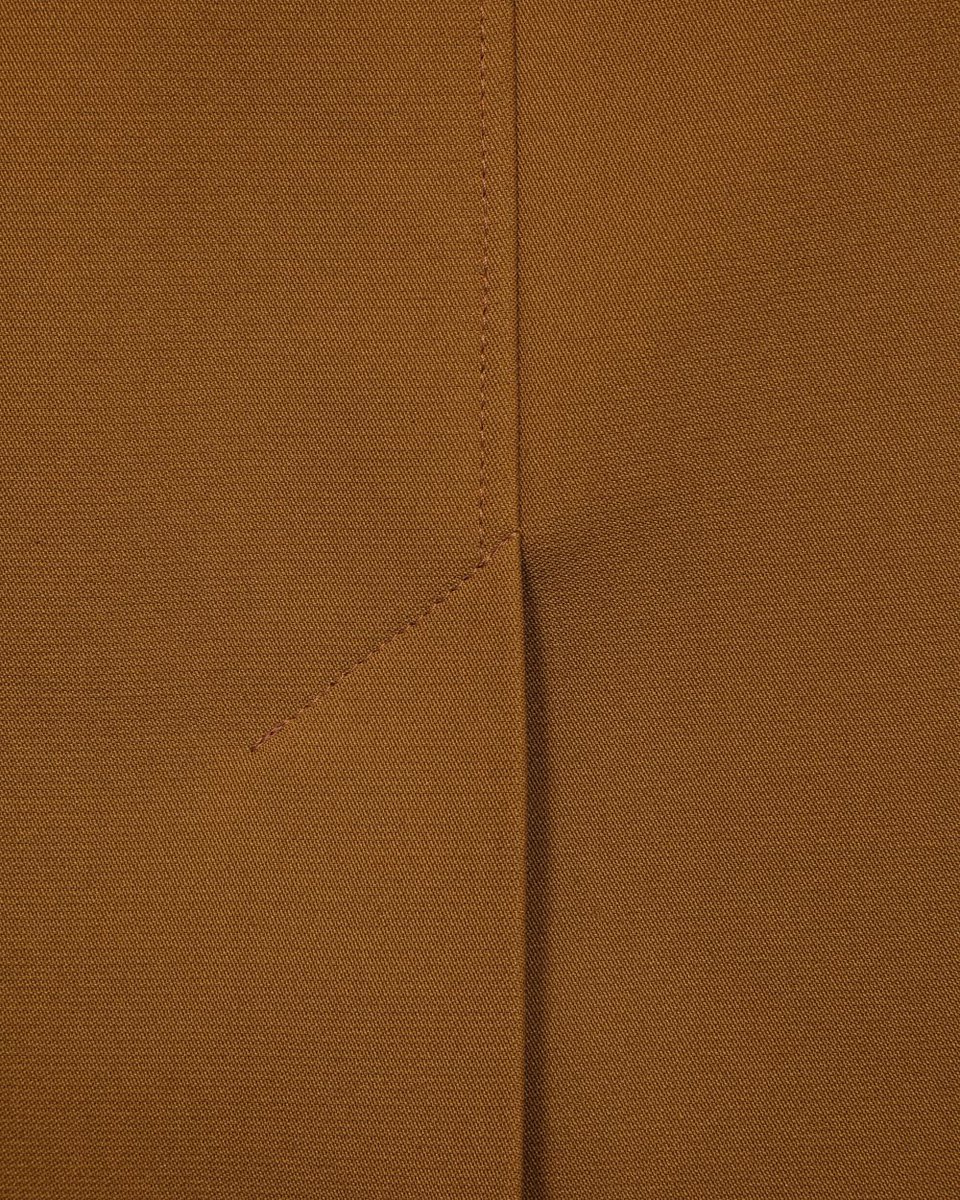 Двубортное пальто-тренч, горчичного цвета