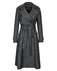 Двубортное пальто-тренч, серого цвета www.EkaterinaSmolina.ru