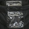 Плащ с капюшоном длины макси черного цвета с прозрачными вставками
