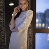 Платье-трапеция из трикотажной жаккардовой ткани