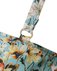 Платье асимметричного кроя с открытым плечом голубого цвета с цветочным рисунком www.EkaterinaSmolina.ru