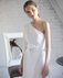 Асимметричное платье из вискозы, белое www.EkaterinaSmolina.ru