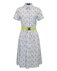 Платье белого цвета с принтом "рыбы" www.EkaterinaSmolina.ru