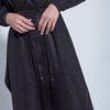 Платье на запах с асимметричным рукавом