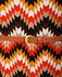 Платье длины миди песочного цвета из комбинированной ткани с принтом зигзаг www.EkaterinaSmolina.ru