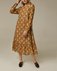 Ярусное платье Бохо горчичного цвета с цветочным принтом www.EkaterinaSmolina.ru