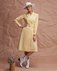 Платье лимонного цвета с лацканами www.EkaterinaSmolina.ru