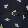 Платье макси с воланом на юбке, принт "Ракеты"