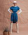 Платье сапфирового цвета с декоративными кистями www.EkaterinaSmolina.ru
