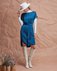 Платье сапфирового цвета с декоративными кистями www.EkaterinaSmolina.ru