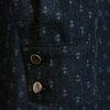 Платье-рубашка из денима с декоративным вырезом на груди и принтом «якоря»