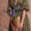 Платье с цветочным принтом и асимметричным низом