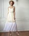 Платье с белым плиссированным воланом www.EkaterinaSmolina.ru