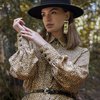 Платье с принтом "леопард"