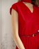 Платье с юбкой гофре, красного цвета www.EkaterinaSmolina.ru