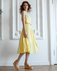 Платье с юбкой-гофре, желтого цвета www.EkaterinaSmolina.ru