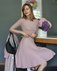Платье с юбкой-солнце пудрово-розового цвета www.EkaterinaSmolina.ru