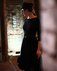 Трикотажное платье с юбкой из сетчатой ткани и декоративным поясом из пайеток www.EkaterinaSmolina.ru