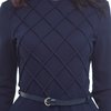 Удлиненное трикотажное платье с юбкой-солнце