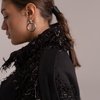 Полупальто из фактурной ткани с длинным ворсом