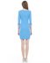 Трикотажное платье с V-образным вырезом, голубое. www.EkaterinaSmolina.ru