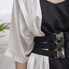 Туника с капюшоном, из шелковой ткани белого цвета
