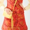 Юбка из шерсти и органзы, бордовая.