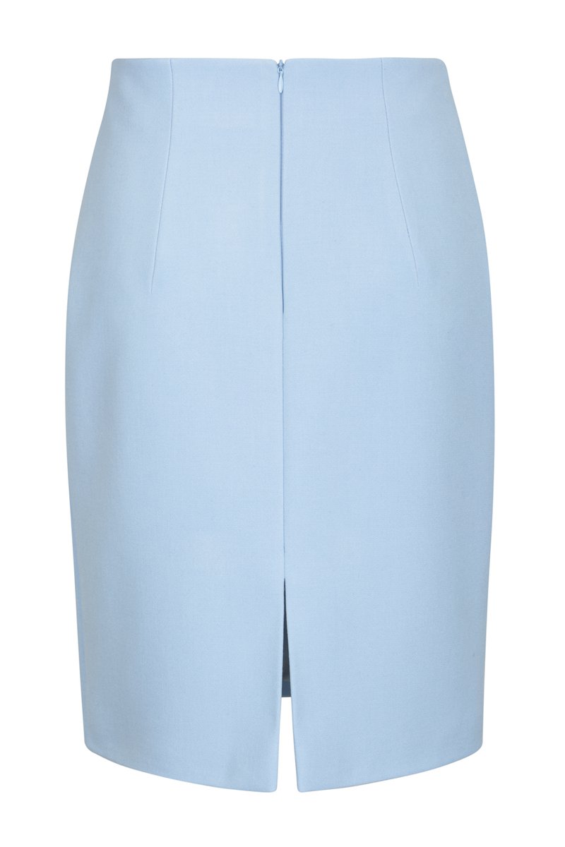 Классическая юбка-карандаш голубого цвета