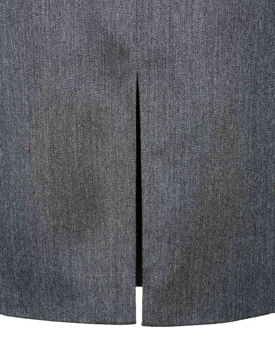 Юбка карандаш с завышенной линией талии серого цвета