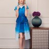 Жилет из хлопка с капюшоном и прозрачными вставками