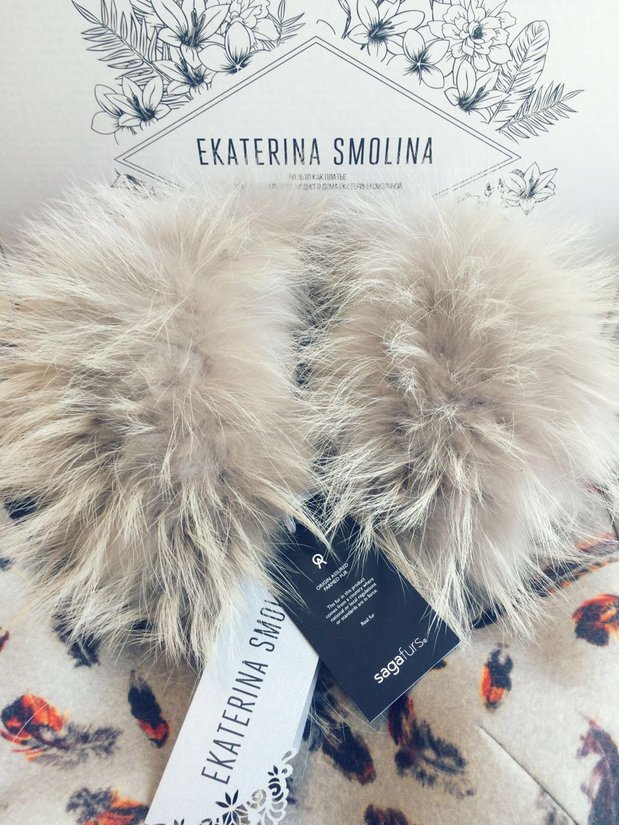Меха Saga Furs в новой зимней коллекции Ekaterina Smolina
