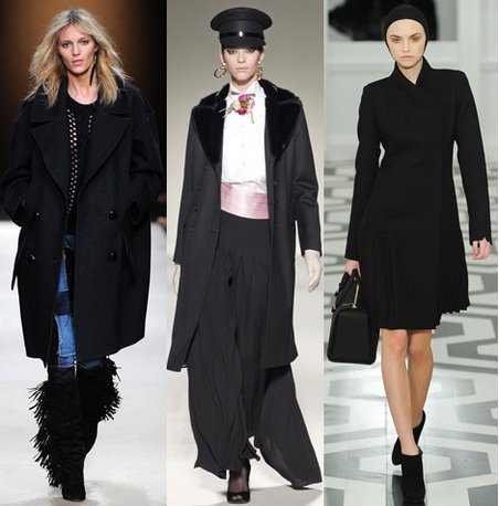Черное женское пальто – с чем носить эту классическую верхнюю одежду?