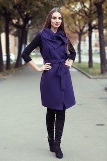 Фиолетовое пальто фото