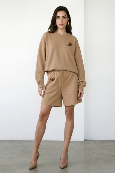 Шорты трикотажные цвета "Мускатный орех"