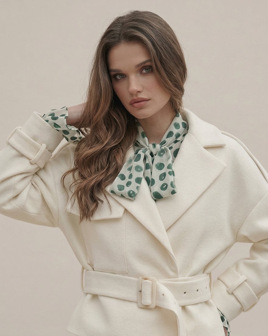 Жакет-косуха молочного цвета www.EkaterinaSmolina.ru