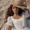 Соломенная шляпа Max, цвета Бао с бежевым шнурком и съемной цепочкой