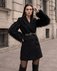 Пальто с меховыми рукавами www.EkaterinaSmolina.ru