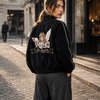 Бомбер из черного бархата
