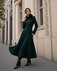 Пальто с юбкой-плиссе цвета мирта www.EkaterinaSmolina.ru