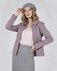 Жакет из джерси с меховым воротником, цвет «Пепельная роза» www.EkaterinaSmolina.ru