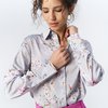 Рубашка «Сакура» из атласной ткани 