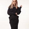 Комплект из свитшота и юбки, черный