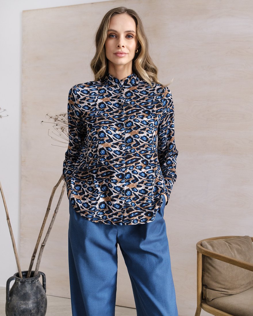 Блуза в леопардовый принт www.EkaterinaSmolina.ru