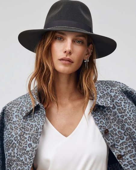 Шляпа фетровая Denis матовый графит