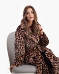 Леопардовая эко-шуба
